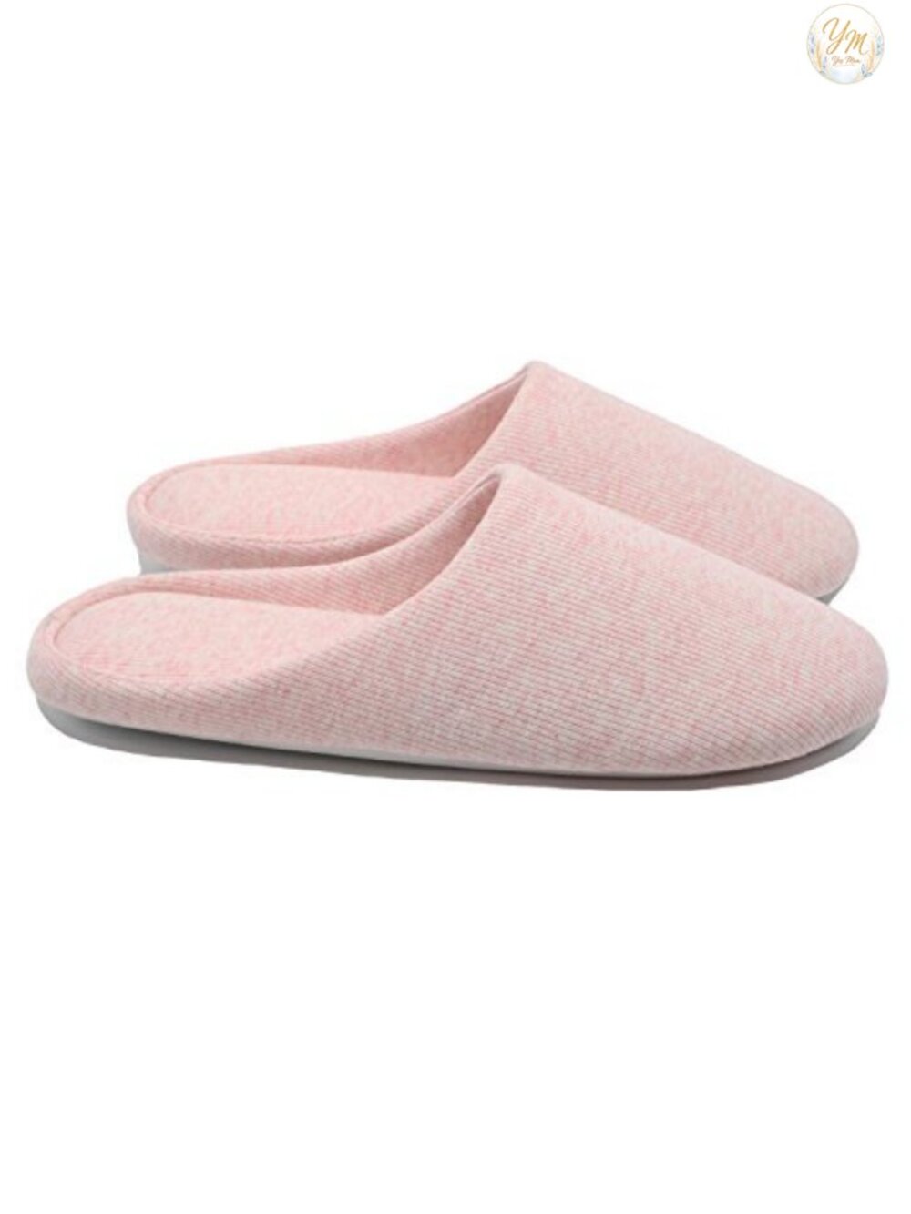 Women's Non-Slip Cotton Memory Foam Slippers - Slip-On House Shoes